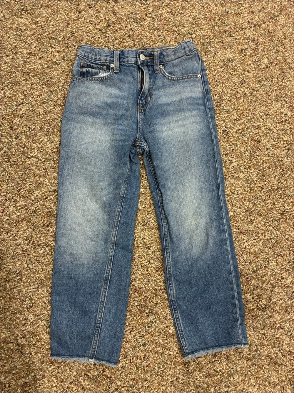Old Navy girls high rise, slouchy straight jeans
